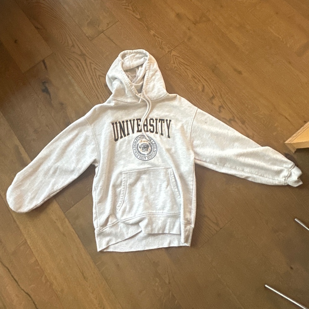 garage university graphic hoodie